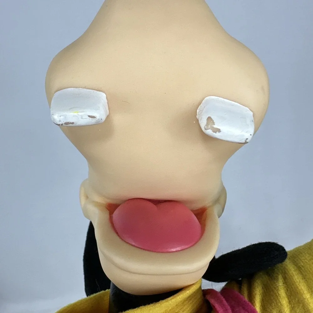 Vintage 1990s Disney Goofy Mouseketoys Vinyl‎ Head Hand Doll Toy 16
